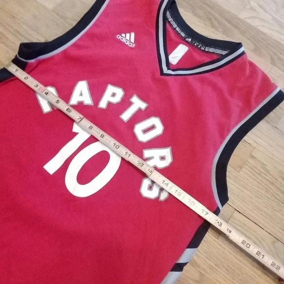 Adidas DeMar DeRozan Red Toronto Raptors #10 Jersey Size Small - Picture 3 of 10